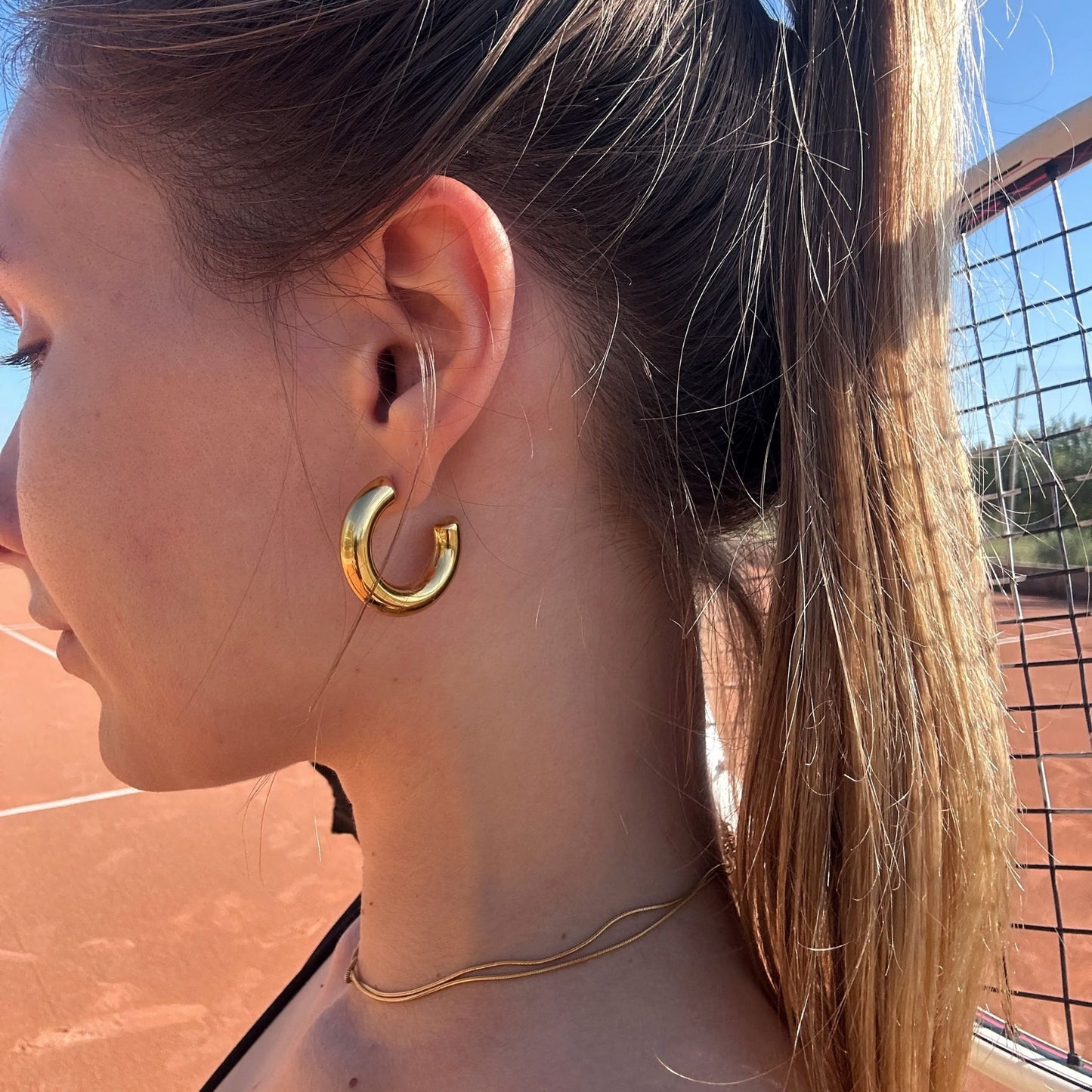 Large Chunky Hoops