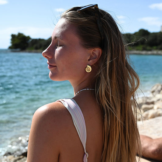 Spiral Shell Earrings