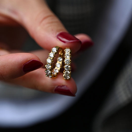 Full Crystal Hoops