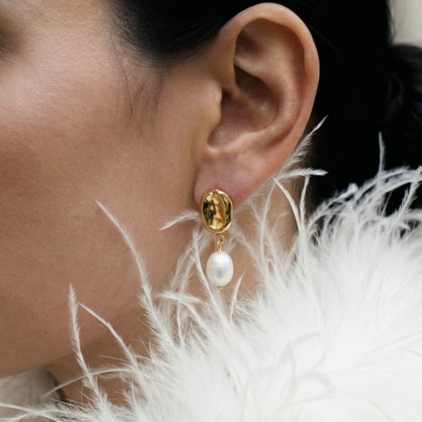 Organic Pearl Earrings