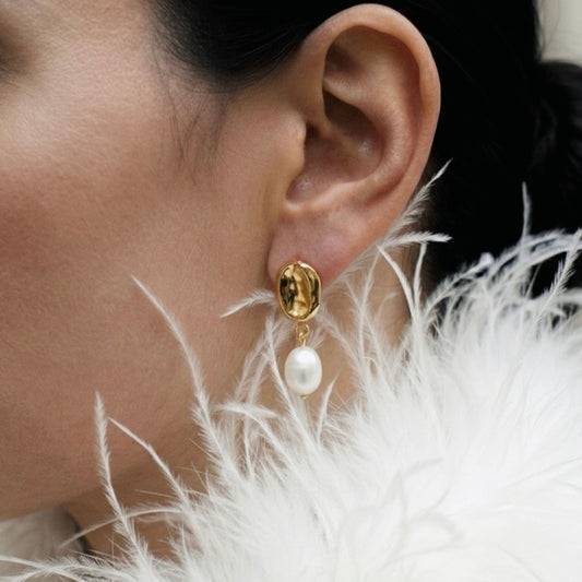 Organic Pearl Earrings