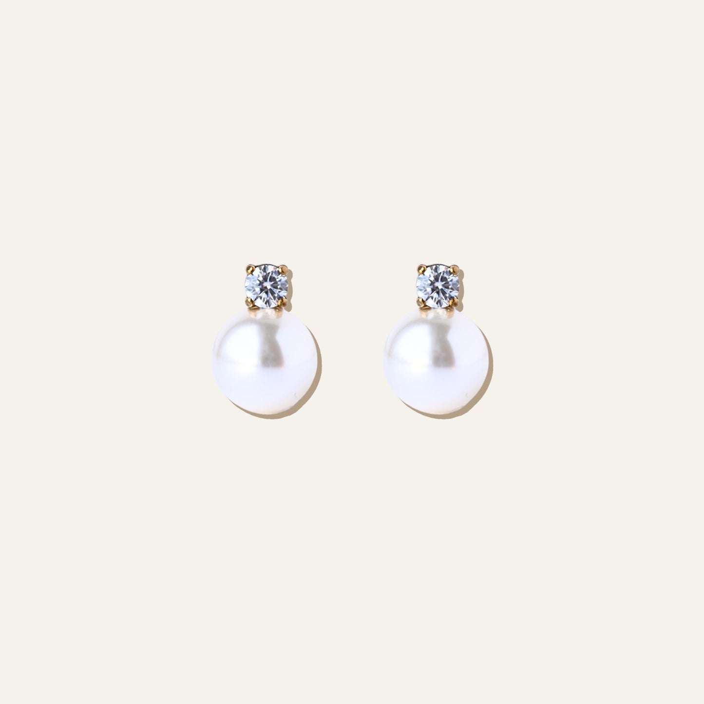 Zirconia Pearl Studs