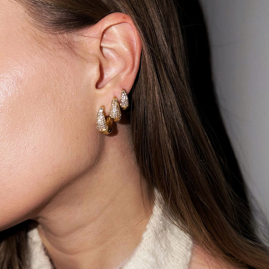 3-Pack Crystal Dome Hoops