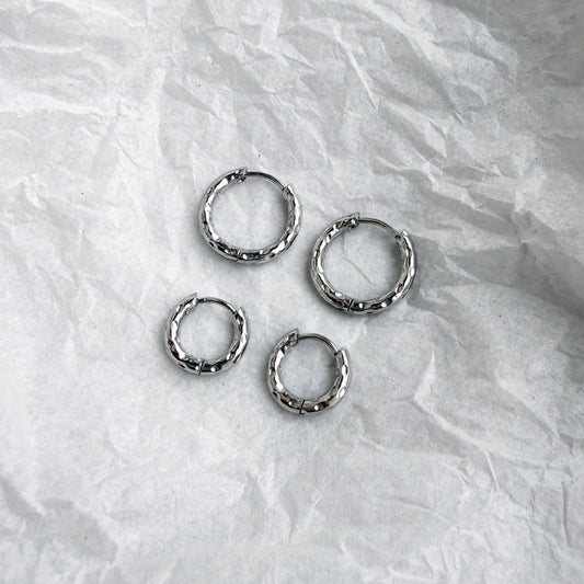 2-Pack Classic Hoops Silver