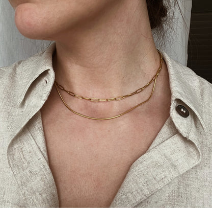 Double Link Chain Necklace