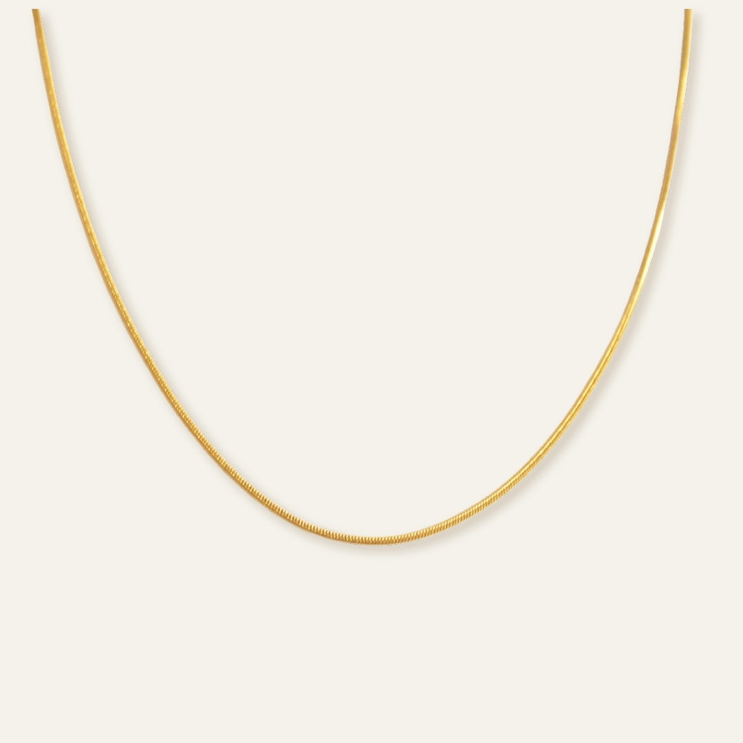 Round Snake Chain Necklace