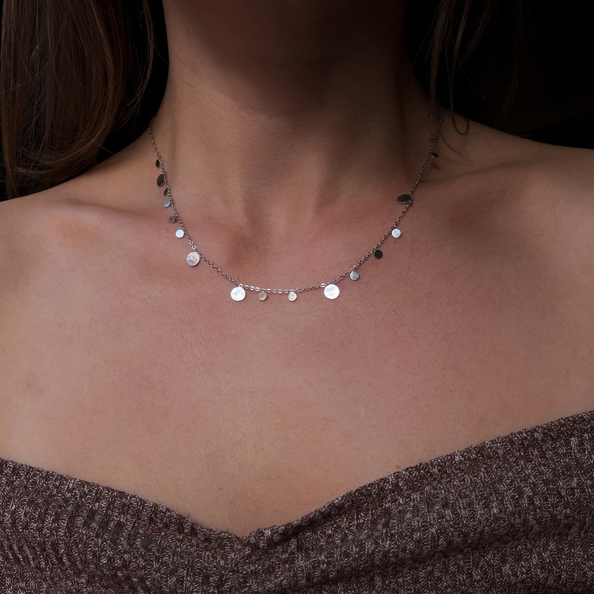 Sprinkles Necklace Silver