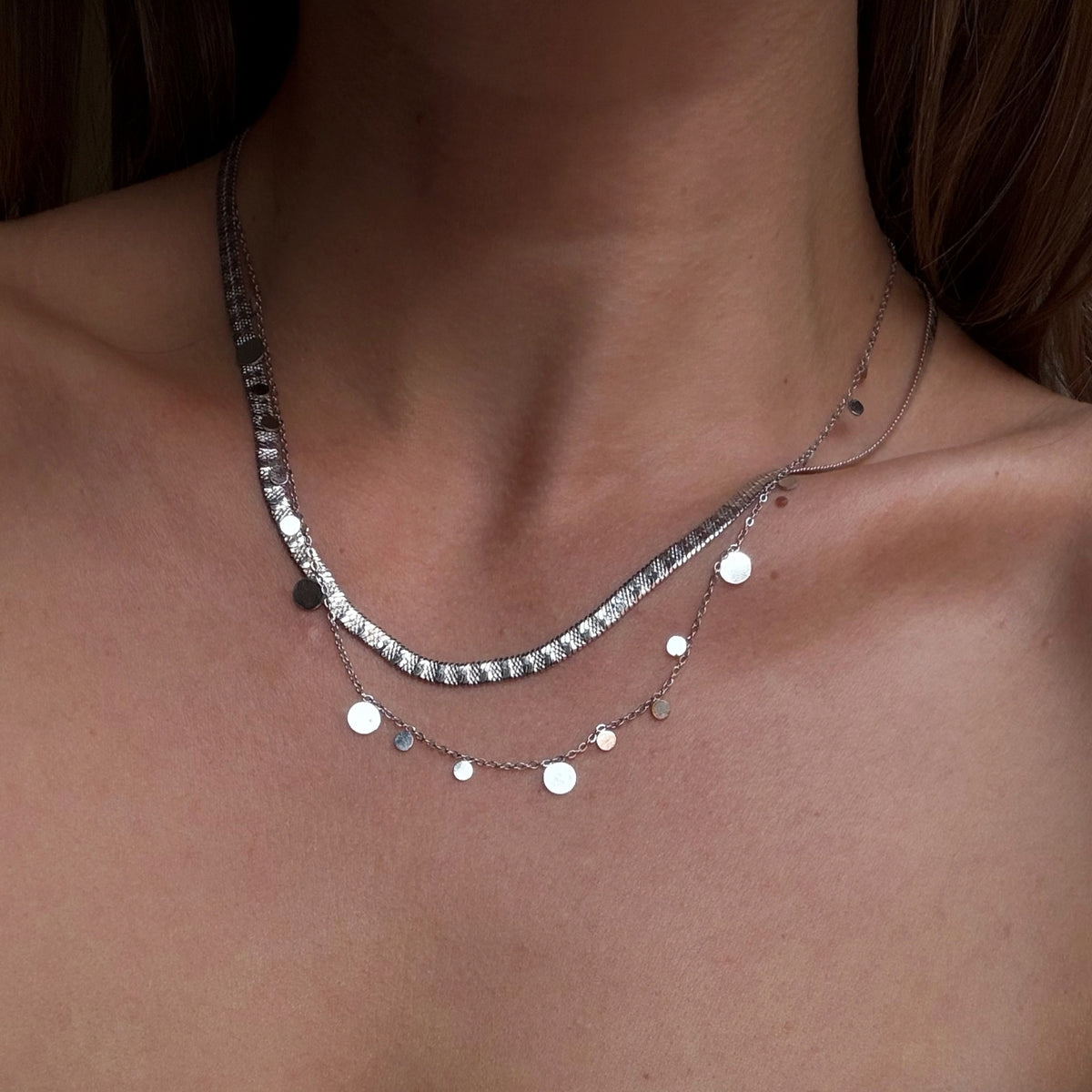 Sprinkles Necklace Silver