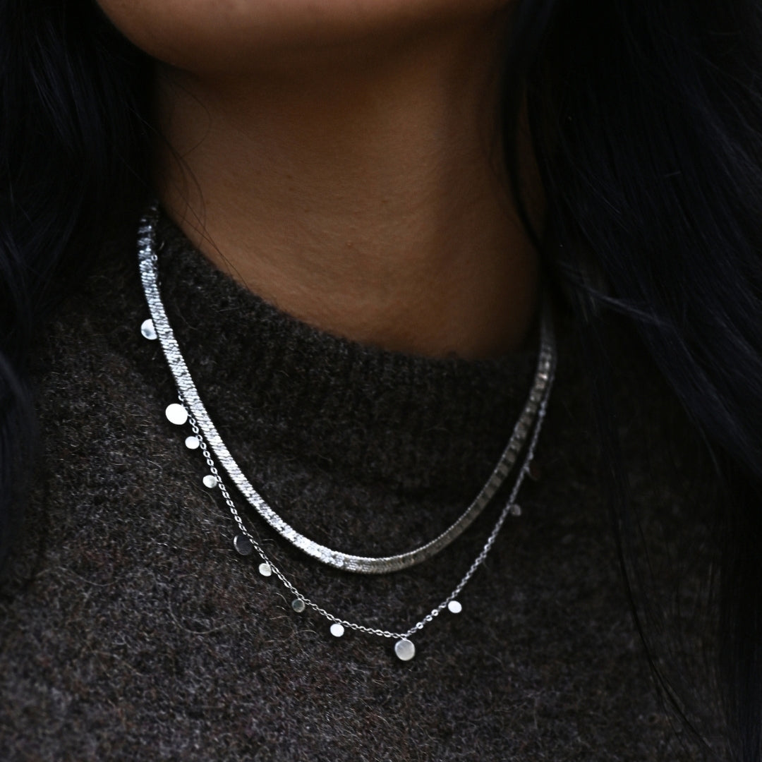 Sprinkles Necklace Silver