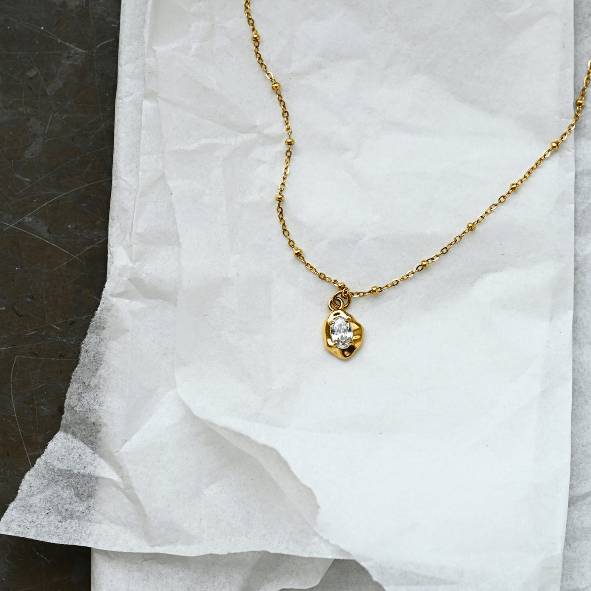 Crystal Nugget Necklace