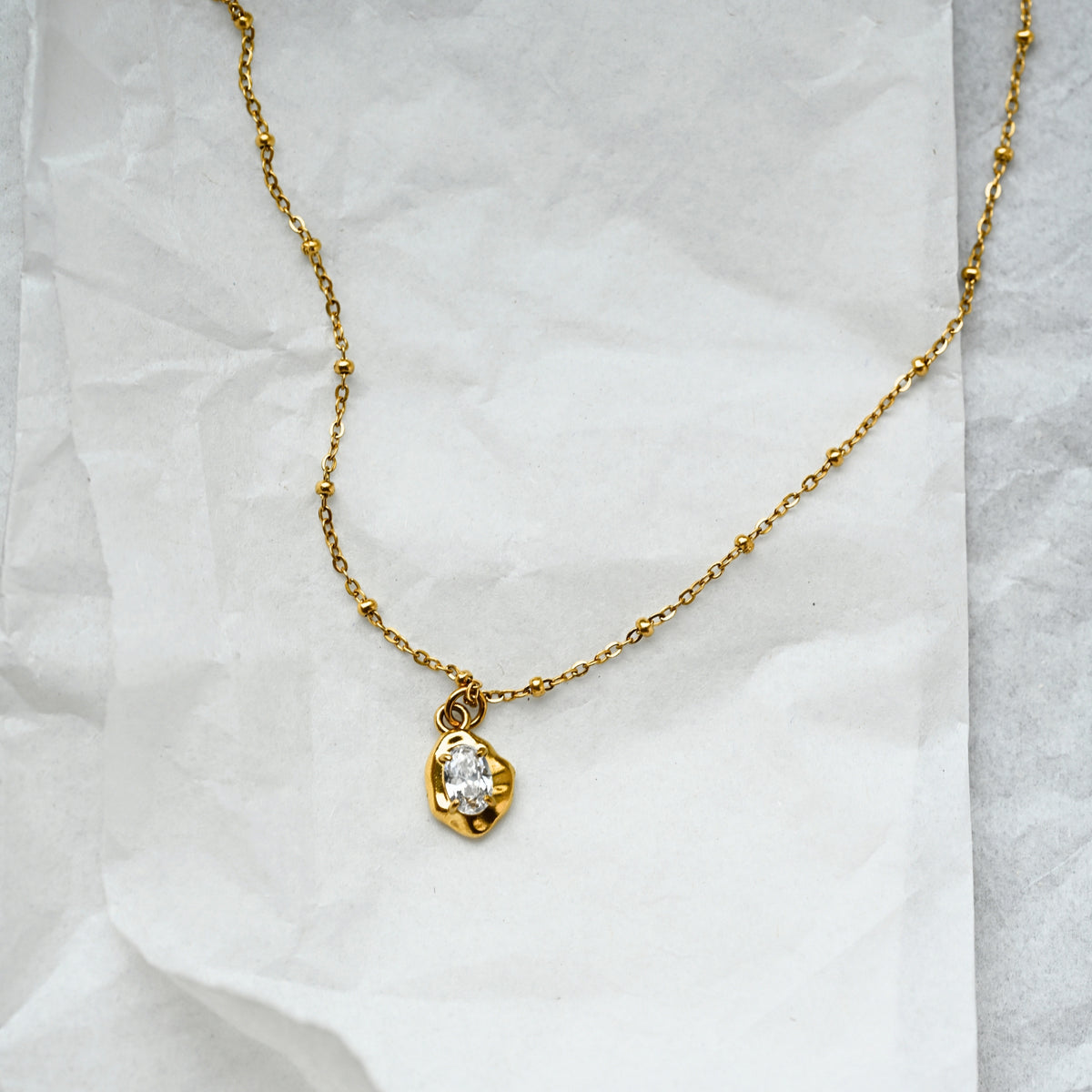 Crystal Nugget Necklace