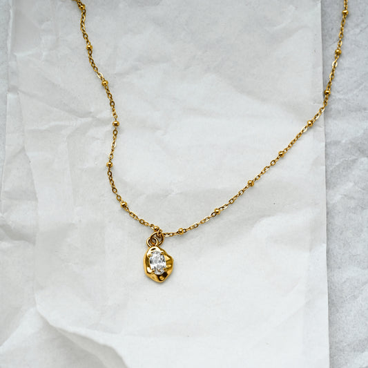 Crystal Nugget Necklace