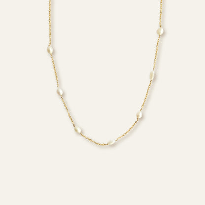 Small Pearls Chain Necklace