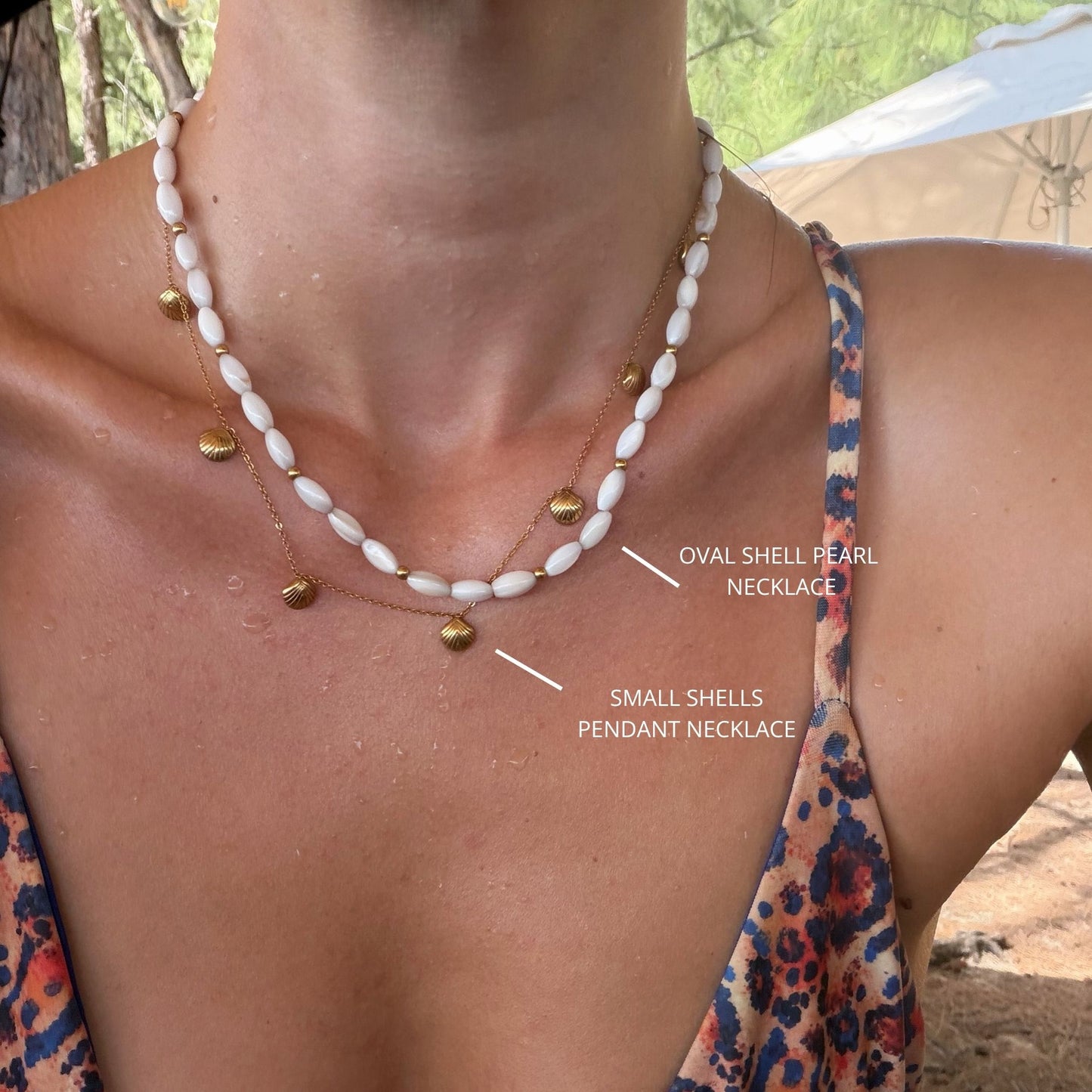 Small Shells Pendant Necklace