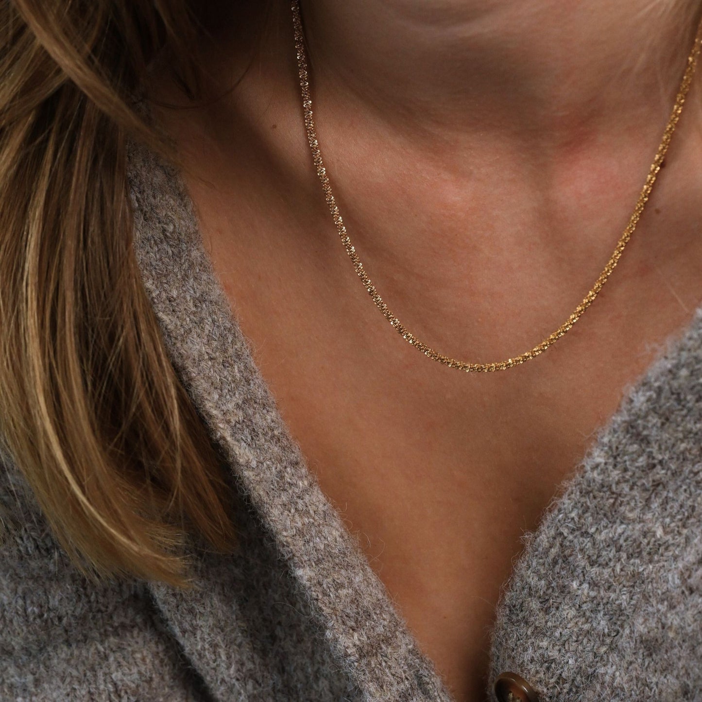 Bold Twist Chain Necklace