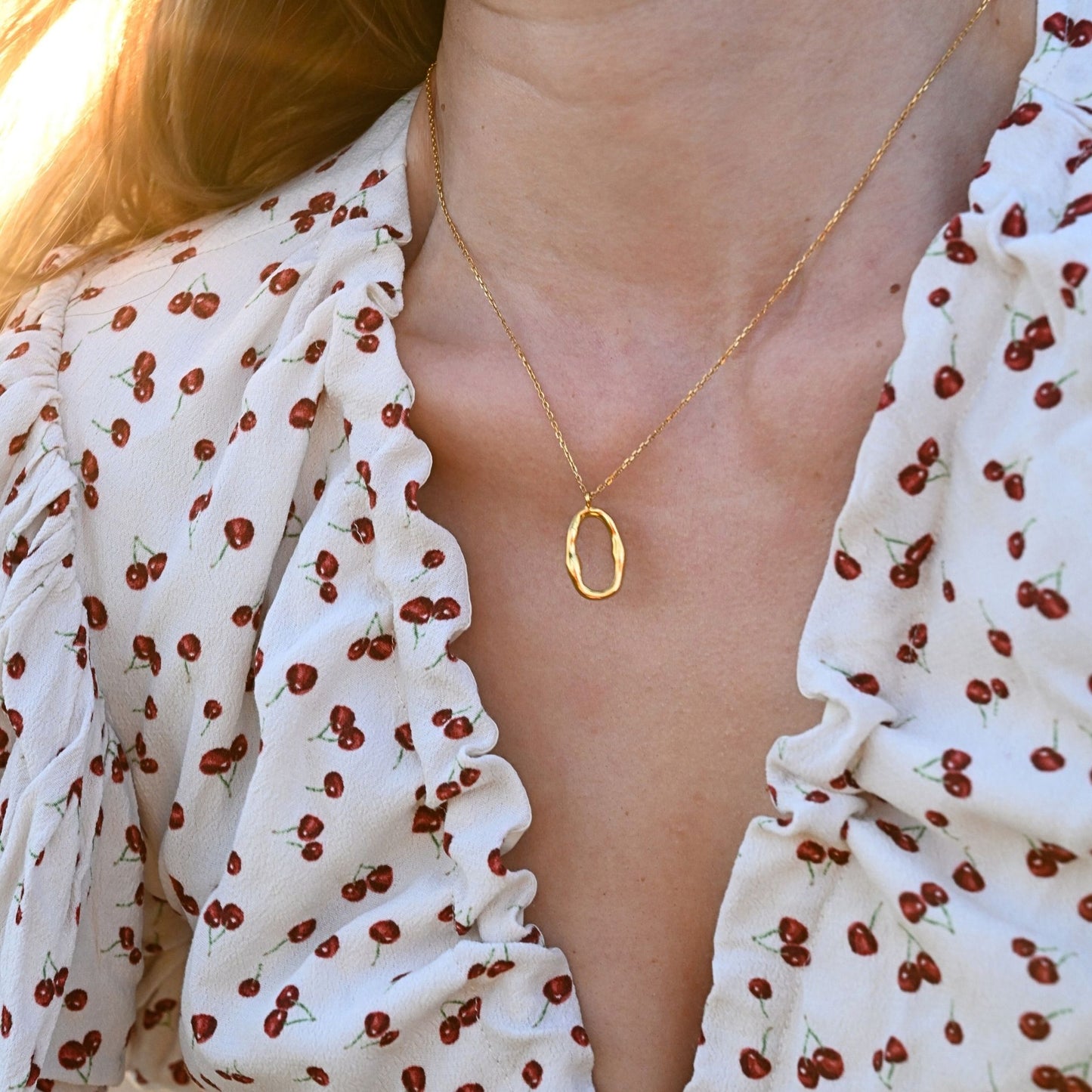 Oval Pendant Necklace