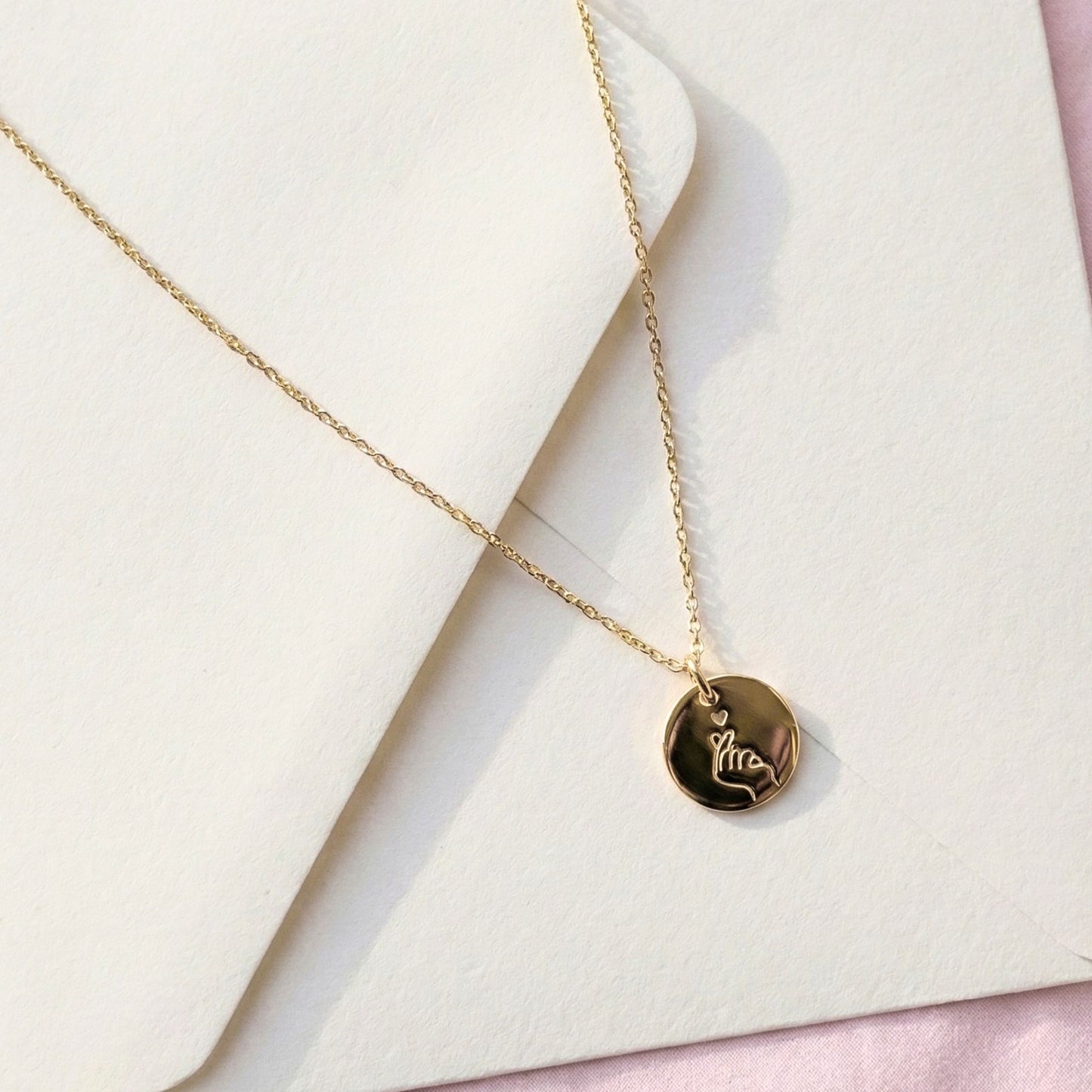 Engraved Heart Sign Necklace