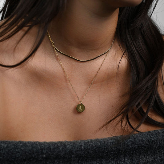 Engraved Heart Sign Necklace