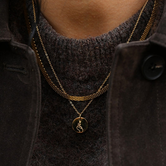Engraved Heart Sign Necklace