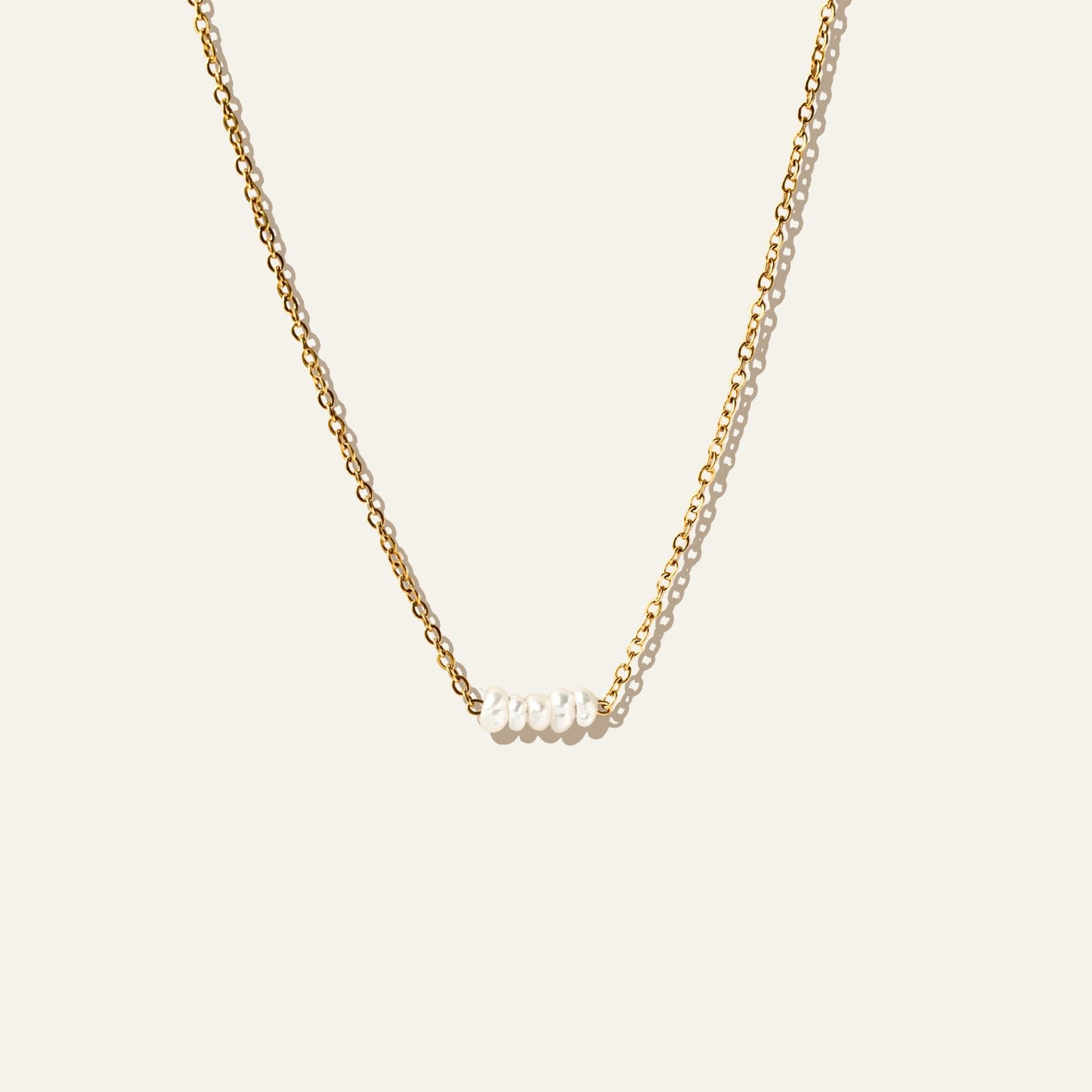 Stacked Pearls Necklace