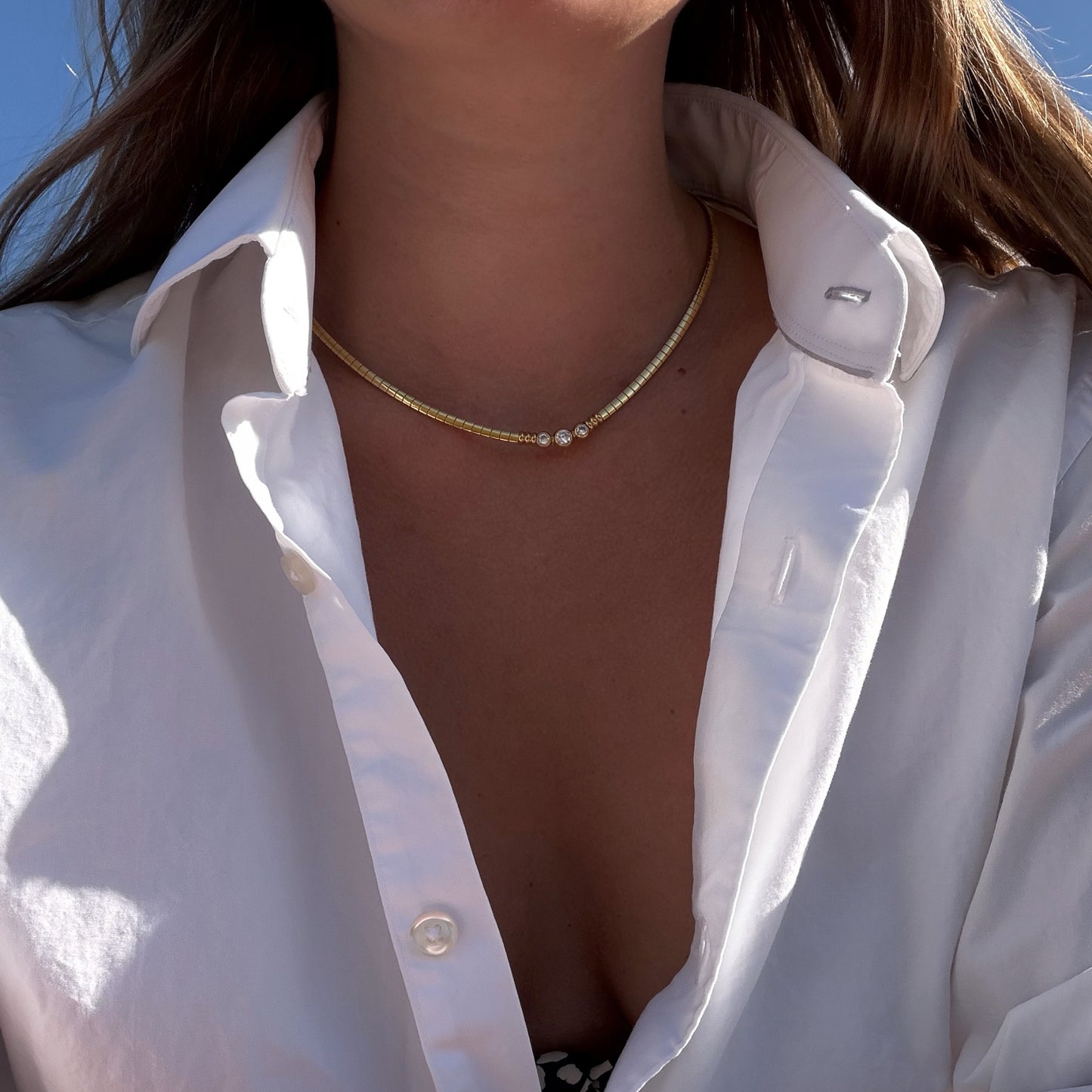 Omega Crystal Necklace
