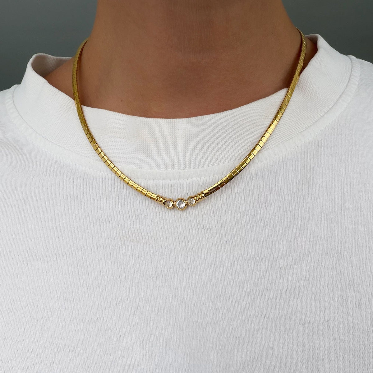 Omega Crystal Necklace