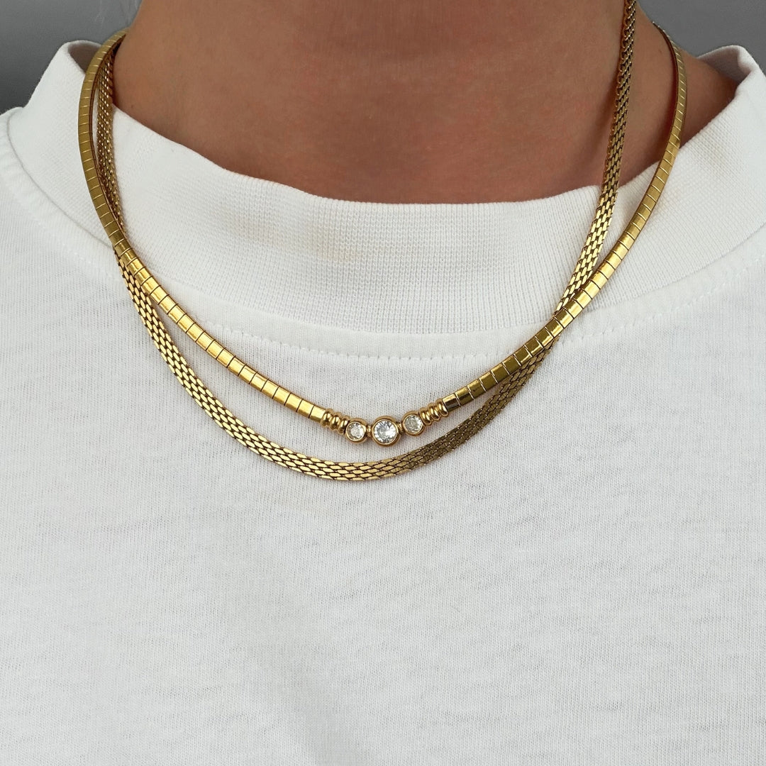 Omega Crystal Necklace
