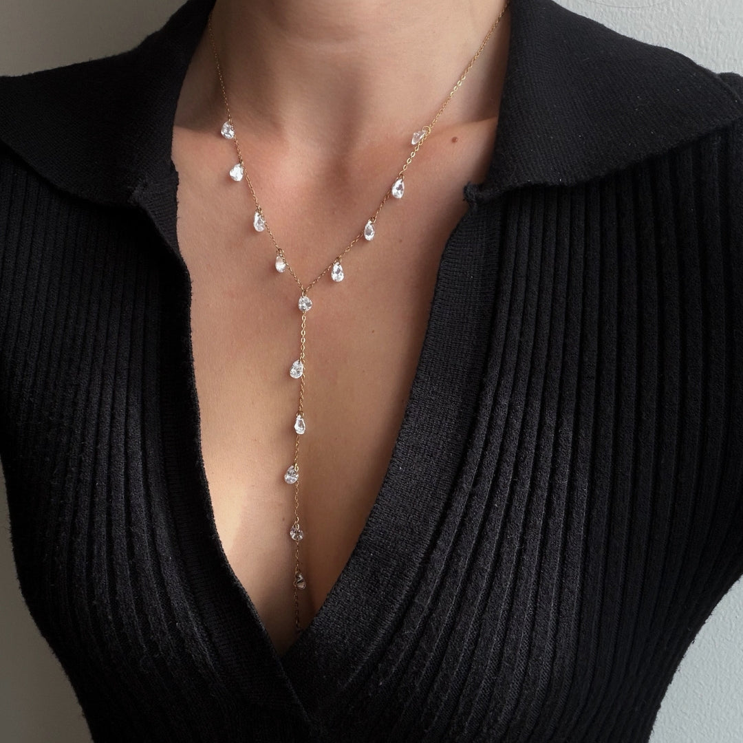 Crystal Y-Necklace