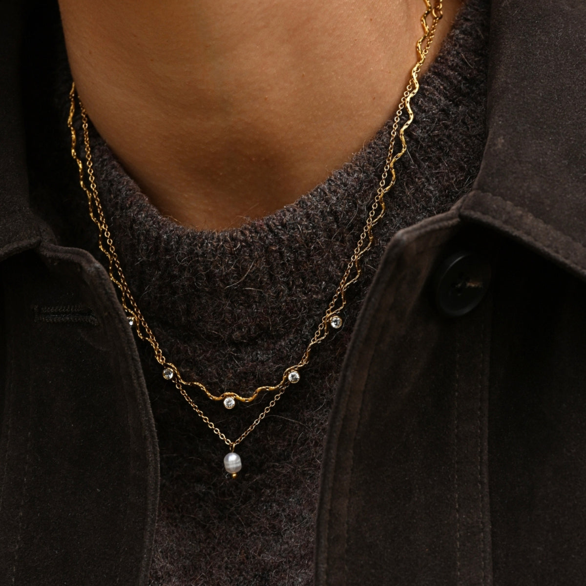 Wave Crystal Necklace