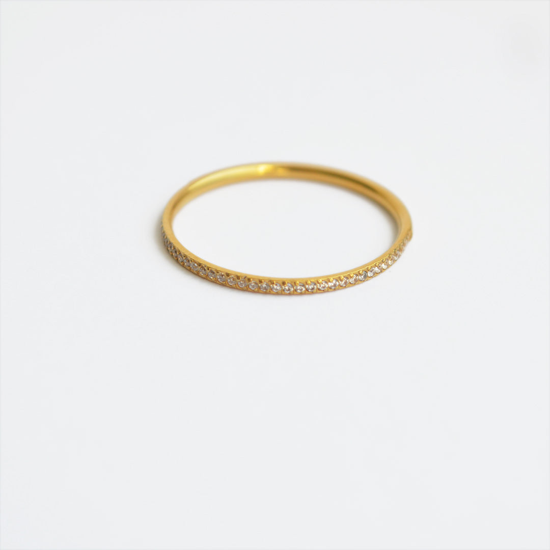 Thin Pave Ring