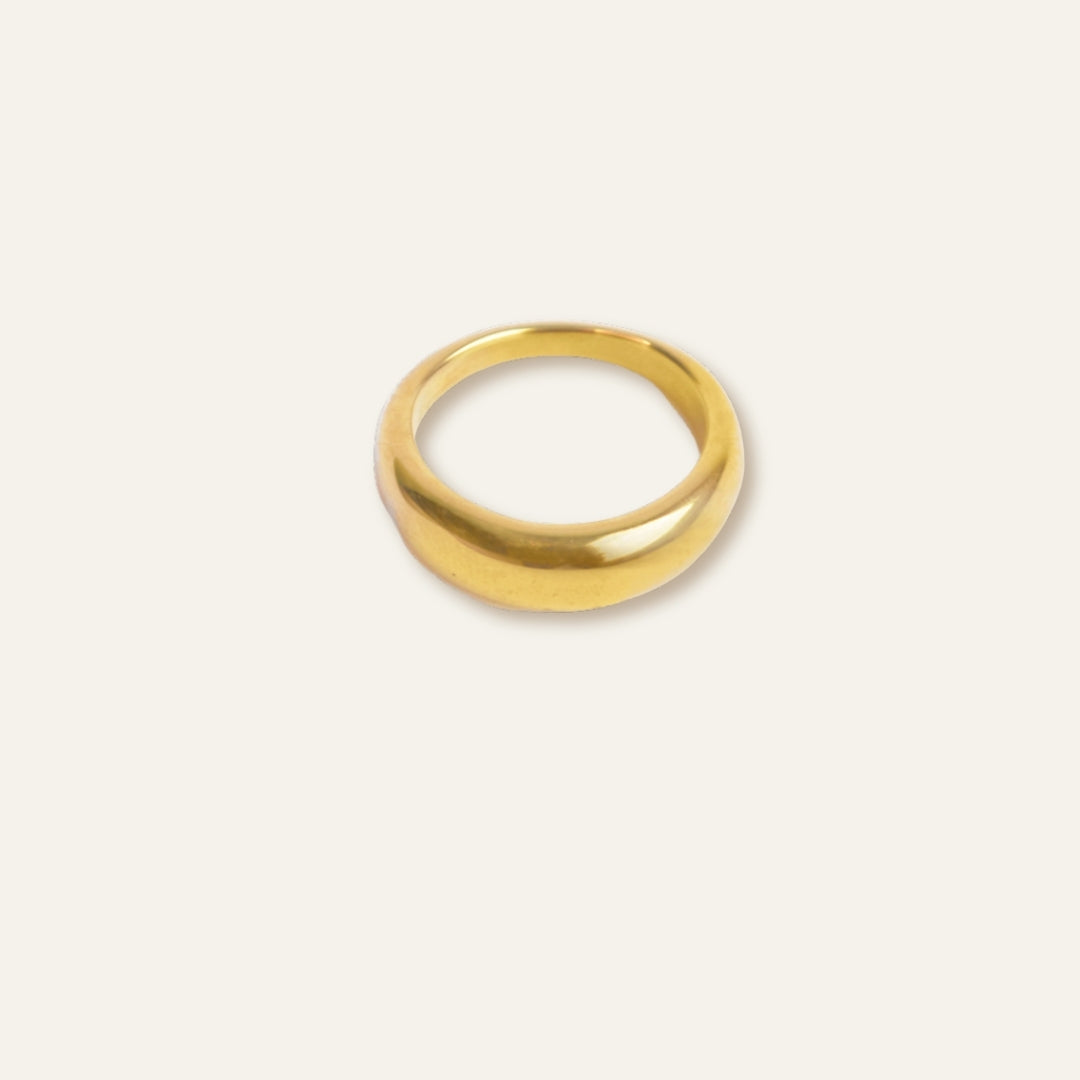 Thin Statement Gold Ring