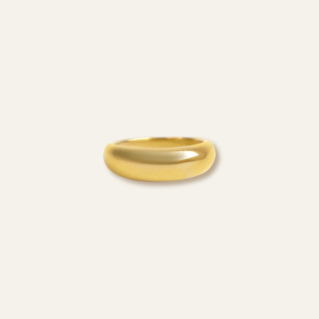 Thin Statement Gold Ring