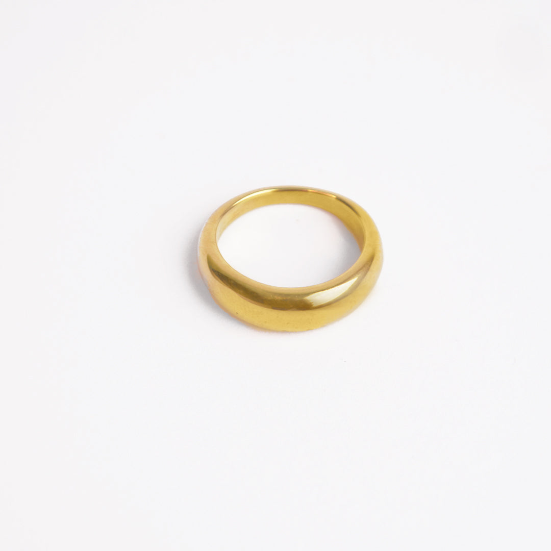 Thin Statement Gold Ring