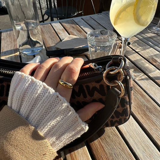 Thin Statement Gold Ring