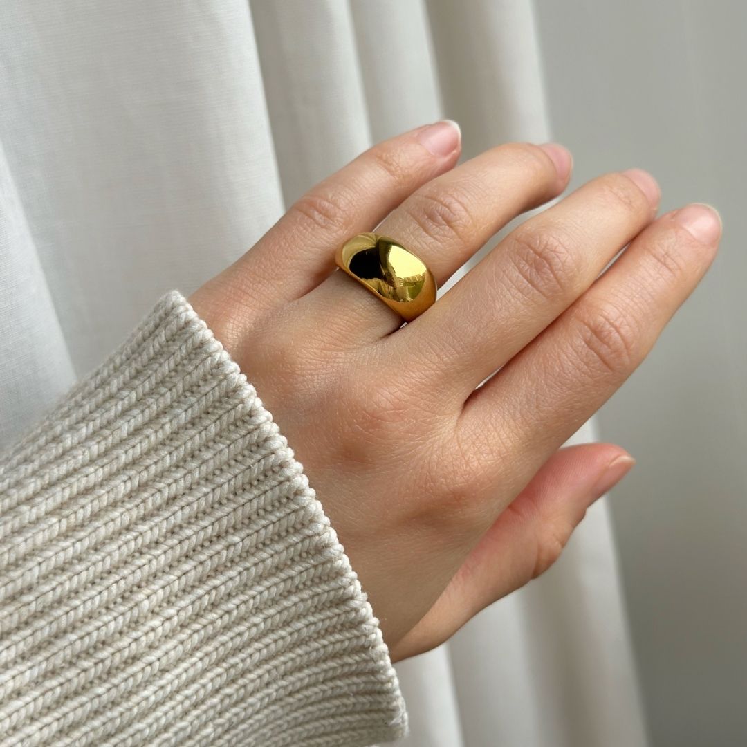 Chunky Statement Gold Ring