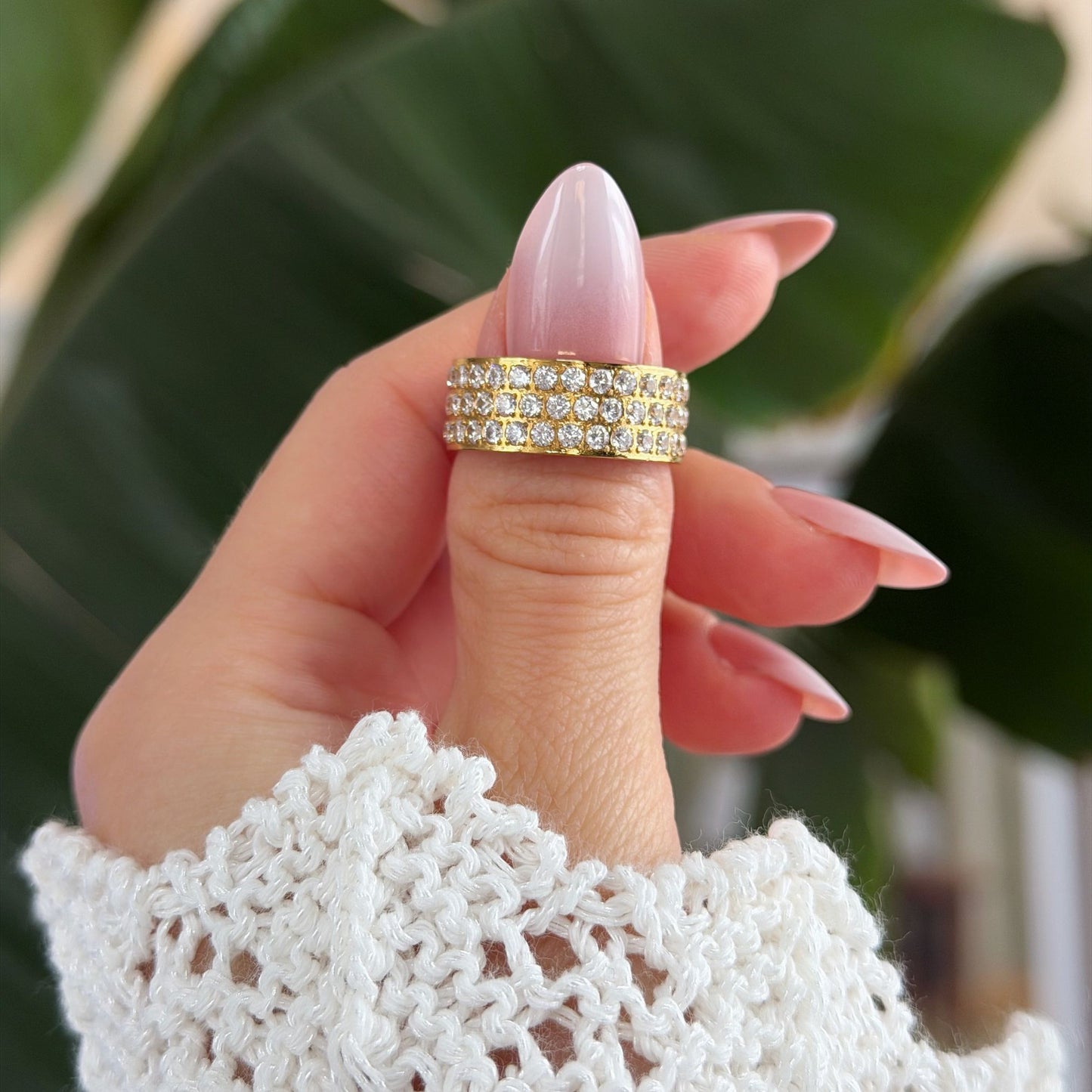 Zirconia Pave Band Ring