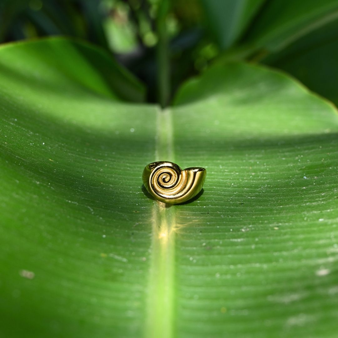 Ocean Spiral Ring