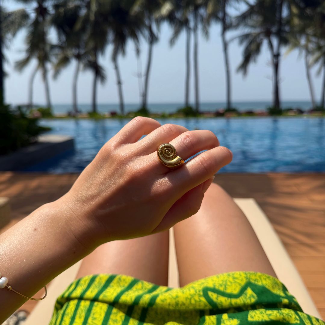 Ocean Spiral Ring