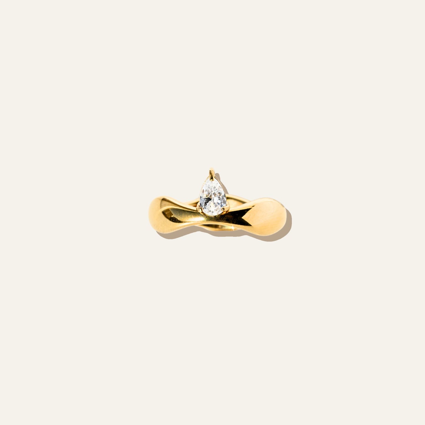 Pear Curve Ring