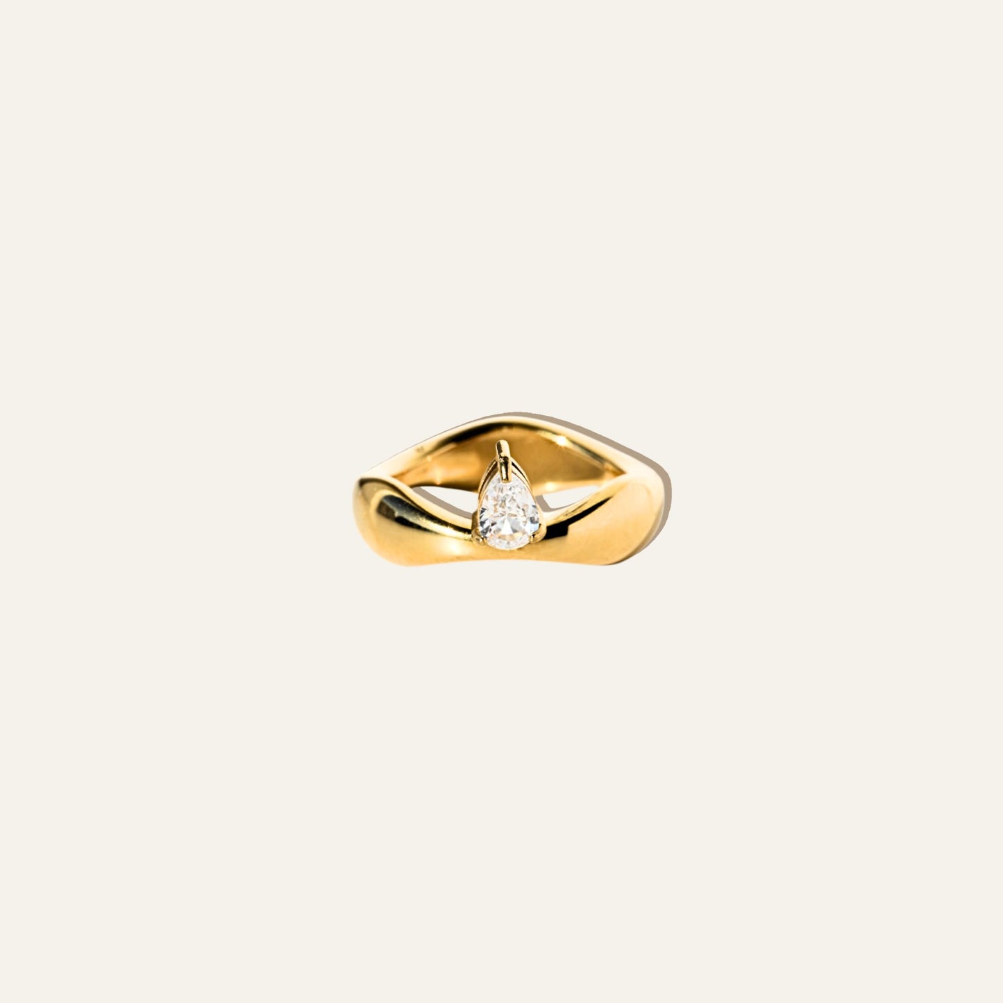Pear Curve Ring