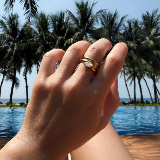 Marquise Stacking Ring