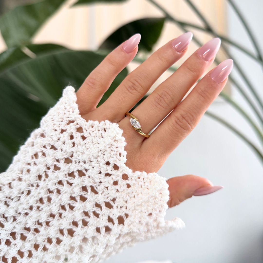 Marquise Curve Ring