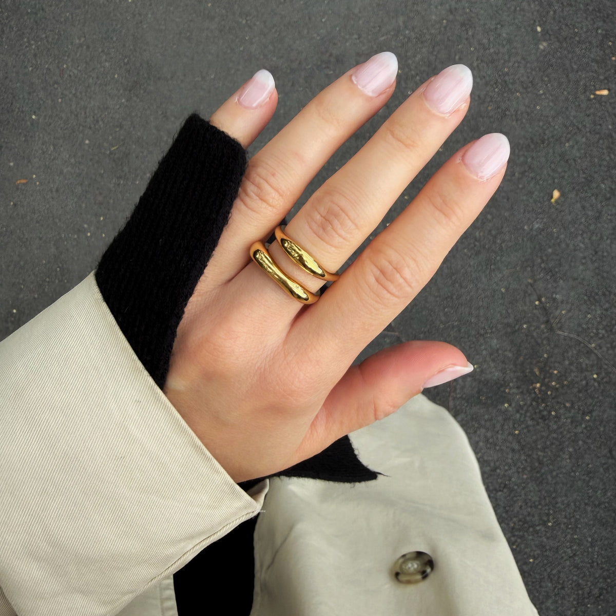2-Pack Dune Rings
