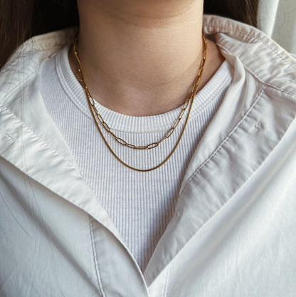 Double Link Chain Necklace