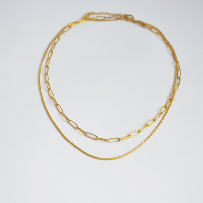 Double Link Chain Necklace