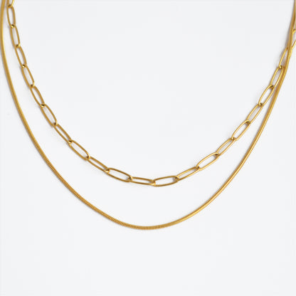 Double Link Chain Necklace